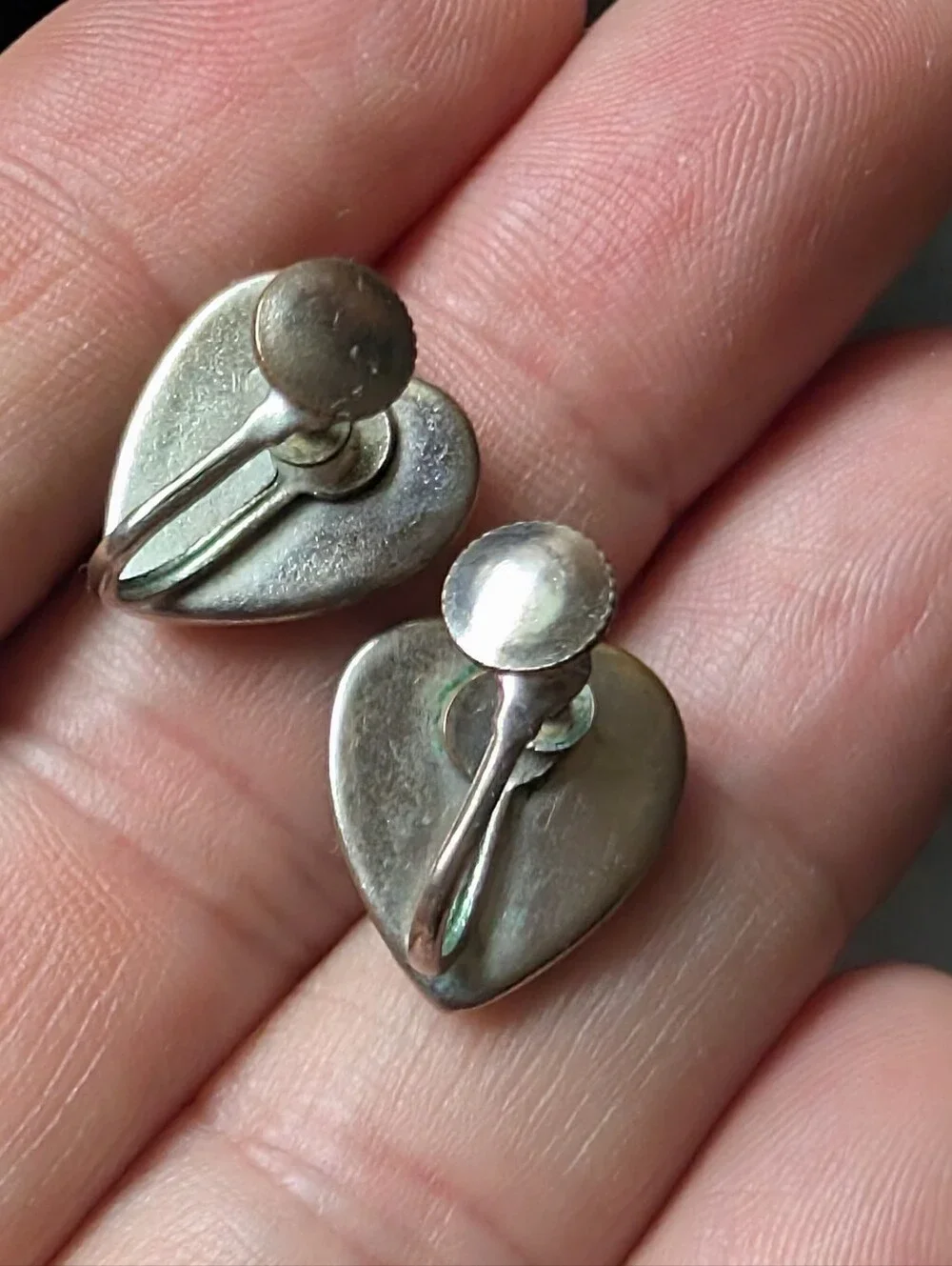 Vintage Butterfly Wing Screw Back Earrings